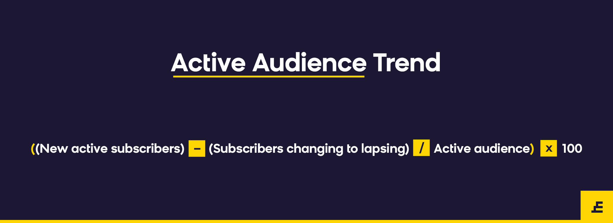 email marketing metric - active audience trend