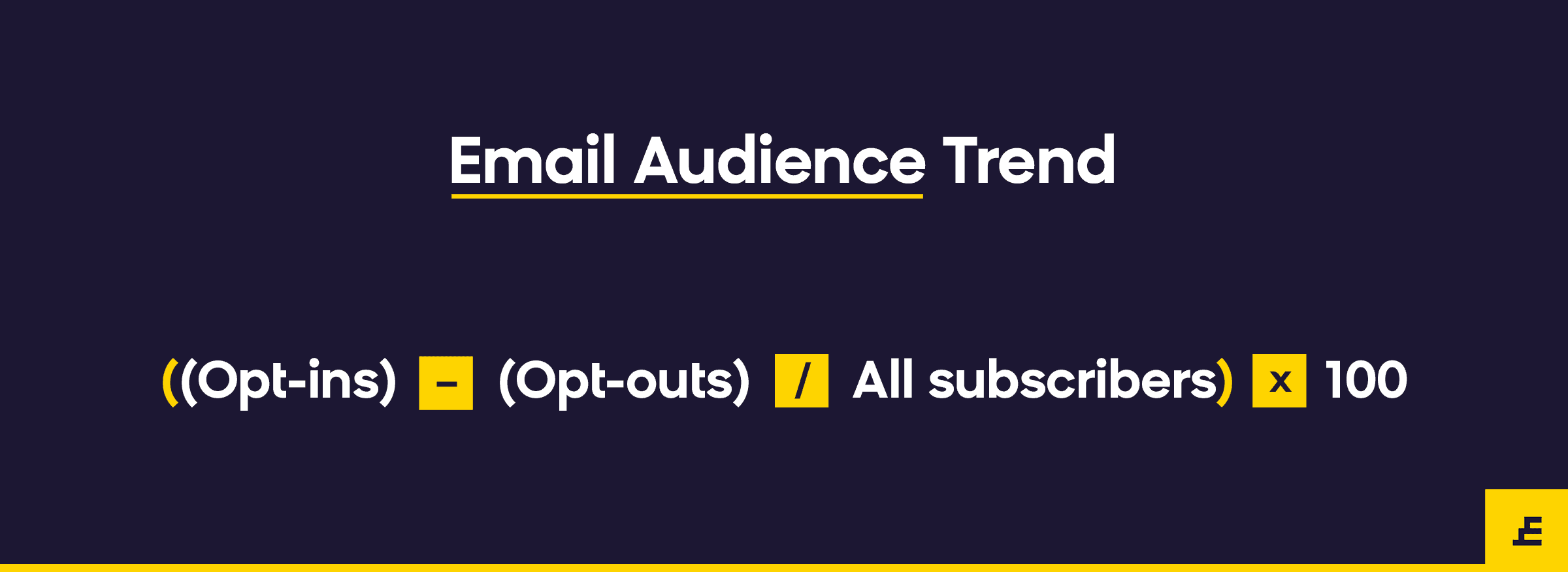 email marketing metric - audience trend