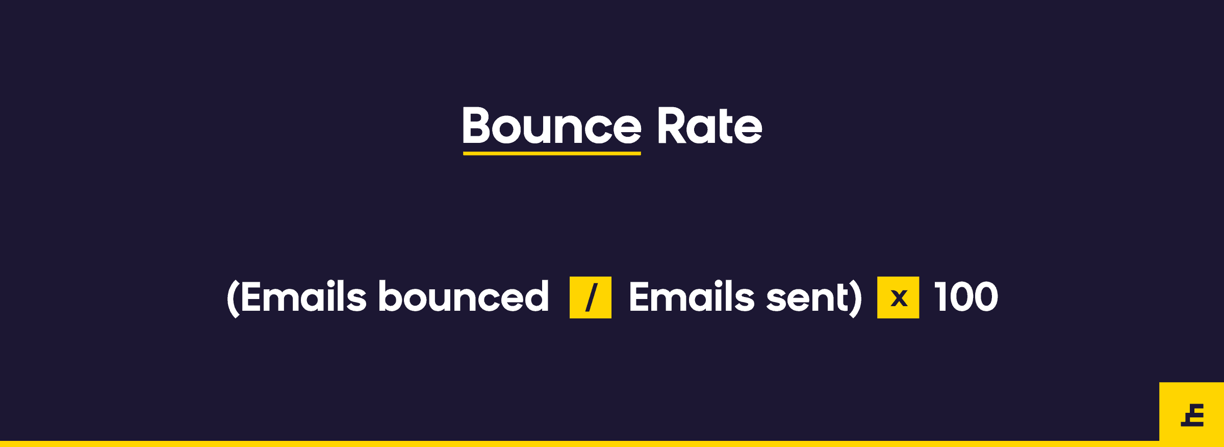 email marketing metric - bounce rate