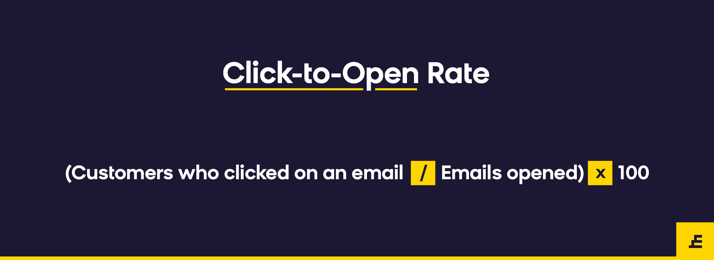 email marketing metric - click to open rate