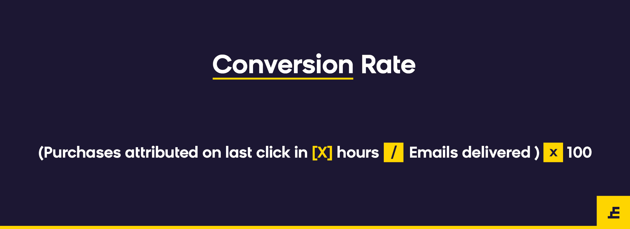 email marketing metric - conversion rate