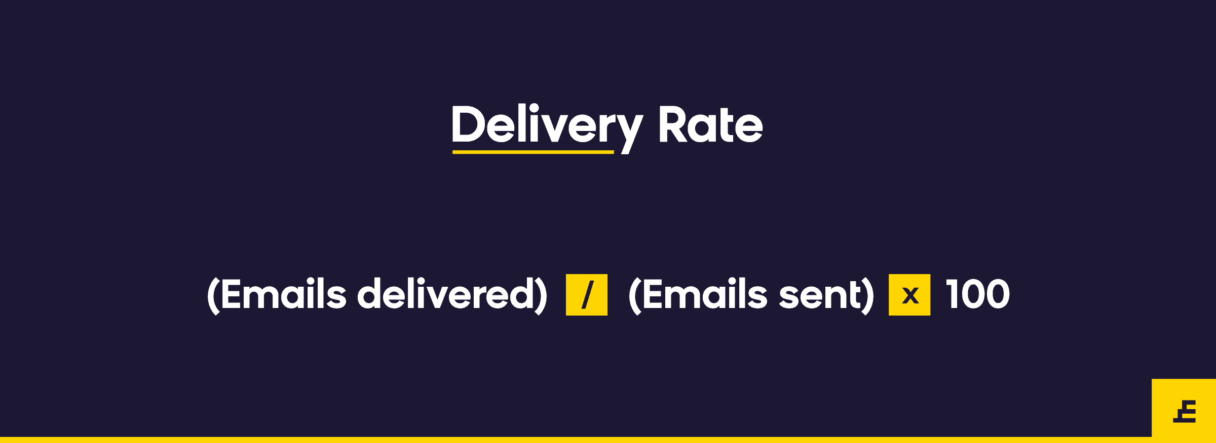 email marketing metric - delivery rate