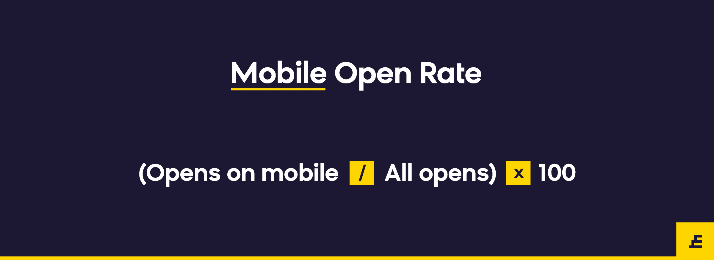 email marketing metric - mobile open rate