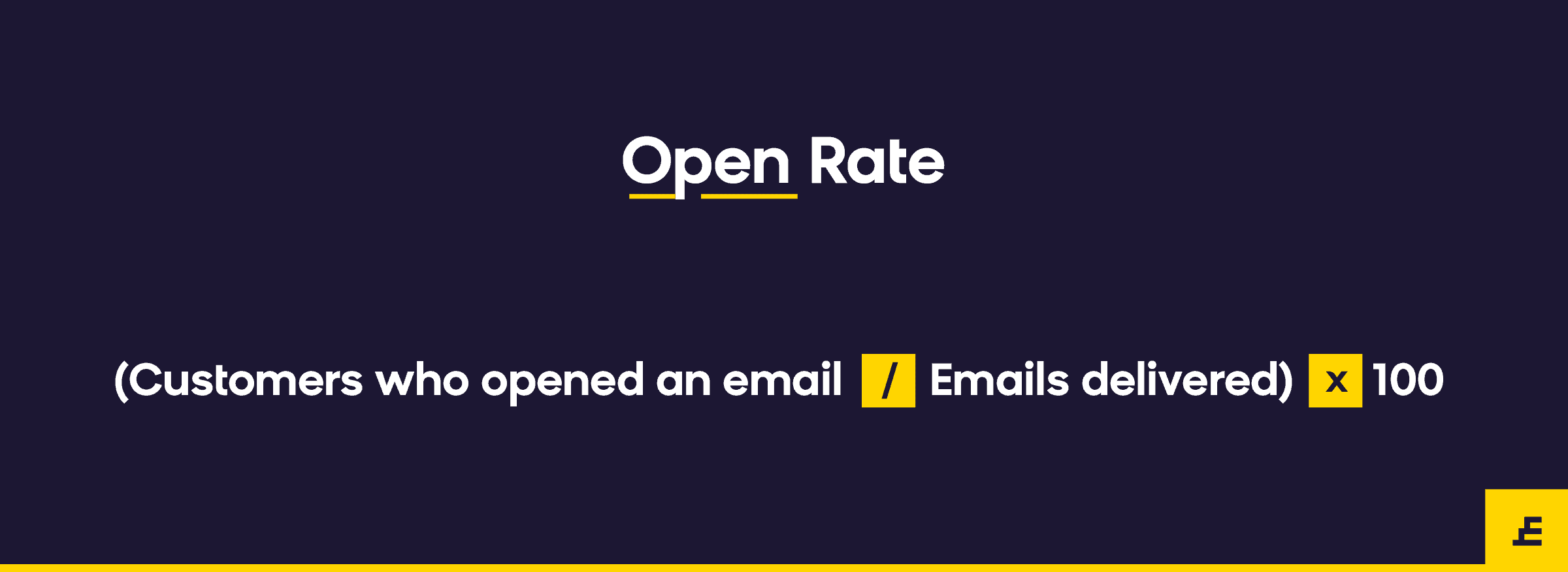 email marketing metric - open rate