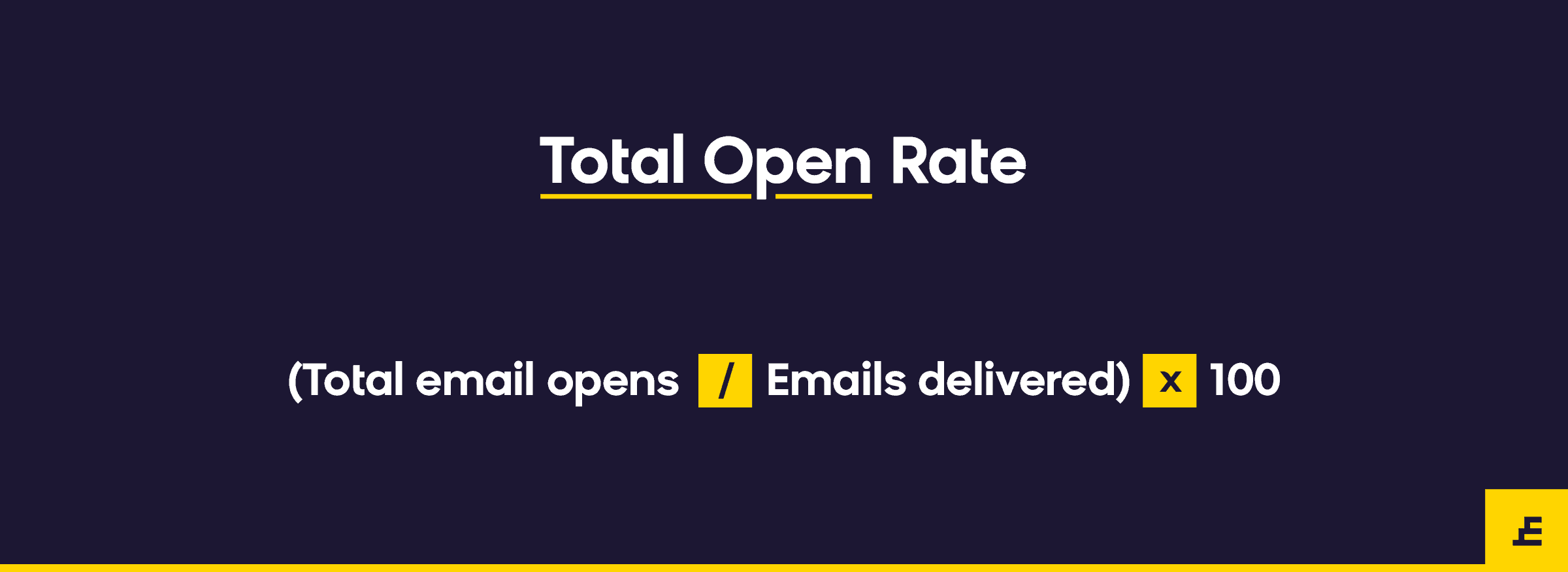 email marketing metric - total open rate