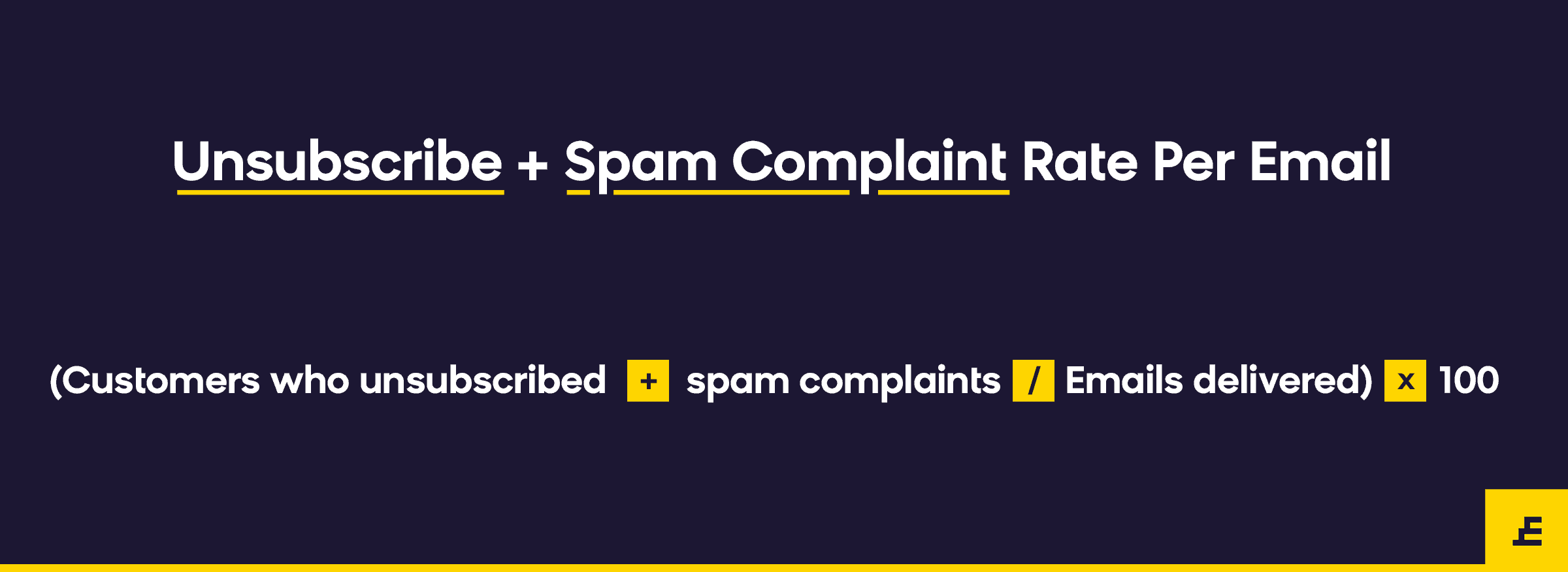 email marketing metric - unsubscribe spam rate